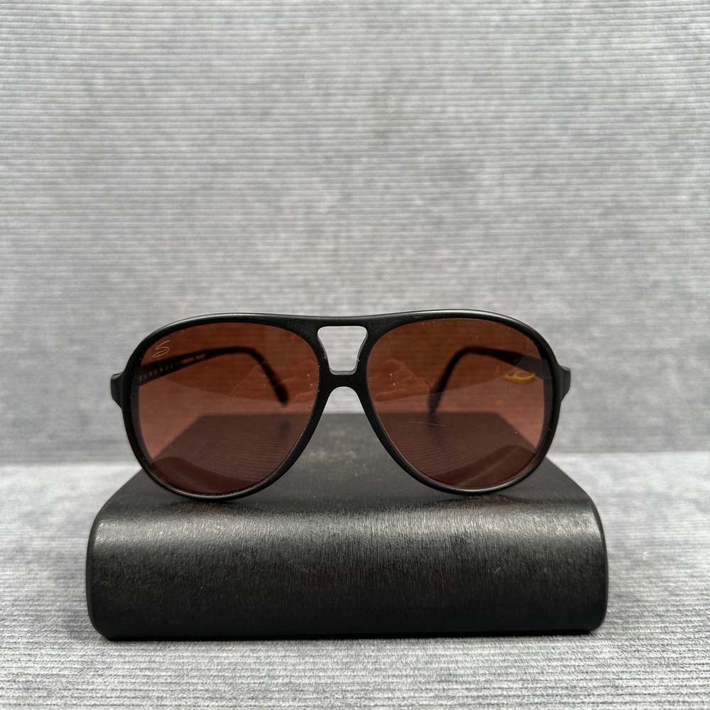 Serengeti Drivers y2k Sunglasses Matte Aviator Rose Lens KN 5227 Vintage Eyewear